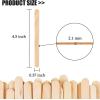 image100 Pcs Craft Sticks Ice Cream Natural Wood Popsicle Craft Sticks 45 inch Length Treat Ice Pop Sticks for DIY Crafts