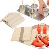 image100 Pcs Craft Sticks Ice Cream Natural Wood Popsicle Craft Sticks 45 inch Length Treat Ice Pop Sticks for DIY Crafts