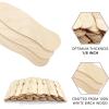 image100 Pcs Wooden Fan Handles 8 inch Jumbo Craft Sticks for Wedding Programs or Paint Mixing Crafts Home Art Projects Classroom Art Supplies