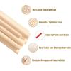 image25PCS Dowel Rods Wood Sticks Wooden Dowel Rods  14 x 12 Inch Precut Dowels for Crafting Hardwood Dowel Rod Assortment Wooden Rod Sticks Doweling Rods Cake Dowels for Tiered Cakes