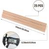 image25PCS Dowel Rods Wood Sticks Wooden Dowel Rods  14 x 12 Inch Precut Dowels for Crafting Hardwood Dowel Rod Assortment Wooden Rod Sticks Doweling Rods Cake Dowels for Tiered Cakes