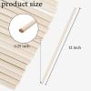 image25PCS Dowel Rods Wood Sticks Wooden Dowel Rods  14 x 12 Inch Precut Dowels for Crafting Hardwood Dowel Rod Assortment Wooden Rod Sticks Doweling Rods Cake Dowels for Tiered Cakes