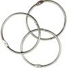 image3 Inch 12 Pack Loose Leaf Binder Book Rings with Metal Nickel Plated for Keyand Index Cards for School Home or Office Silver