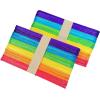 image6 100 Pcs Colored Jumbo Wooden Craft Sticks Wooden Popsicle Colored Craft Sticks Stick 34Wide Treat Sticks Ice Pop Sticks for DIY CraftsHome Art Projects Classroom Art Supplies