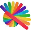image6 100 Pcs Colored Jumbo Wooden Craft Sticks Wooden Popsicle Colored Craft Sticks Stick 34Wide Treat Sticks Ice Pop Sticks for DIY CraftsHome Art Projects Classroom Art Supplies