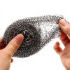 image6 Pack Stainless Steel Wool Scrubber Scrubbing Scouring Pad Steel Wool Scrubber for Kitchens Bathroom and MoreScouring Pad