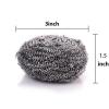 image6 Pack Stainless Steel Wool Scrubber Scrubbing Scouring Pad Steel Wool Scrubber for Kitchens Bathroom and MoreScouring Pad