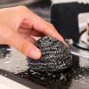 image6 Pack Stainless Steel Wool Scrubber Scrubbing Scouring Pad Steel Wool Scrubber for Kitchens Bathroom and MoreScouring Pad