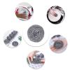 image6 Pack Stainless Steel Wool Scrubber Scrubbing Scouring Pad Steel Wool Scrubber for Kitchens Bathroom and MoreScouring Pad