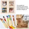 imageKTOJOY 200 Pcs Craft Sticks Ice Cream Sticks Natural Wood Popsicle Craft Sticks 45 inch Length Treat Sticks Ice Pop Sticks for DIY Crafts