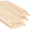 image25PCS Dowel Rods Wood Sticks Wooden Dowel Rods  14 x 12 Inch Precut Dowels for Crafting Hardwood Dowel Rod Assortment Wooden Rod Sticks Doweling Rods Cake Dowels for Tiered Cakes