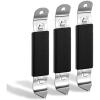 image3 Pack Magnetic Bottle Openers Stainless Steel Flat Bottle Opener Solid and Beer Openers Small Bottle Opener Can Tapper with Magnet for Camping and Traveling