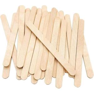 image100 Pcs Craft Sticks Ice Cream Natural Wood Popsicle Craft Sticks 45 inch Length Treat Ice Pop Sticks for DIY Crafts