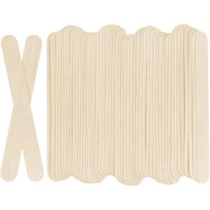 image100Pcs Jumbo Wooden Craft Sticks Popsicle Stick 6 Long x 34Wide Treat Ice Pop for DIY CraftsHome Art Projects Classroom Supplies