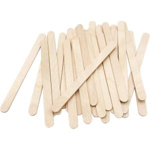 imageKTOJOY 200 Pcs Craft Sticks Ice Cream Sticks Natural Wood Popsicle Craft Sticks 45 inch Length Treat Sticks Ice Pop Sticks for DIY Crafts