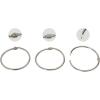 image15 Inch 20 Pack Loose Leaf Binder Book Rings with Metal Nickel Plated for Keyand Index Cards for School Home or Office Silver