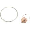 image3Inch 6 Pack Loose Leaf Binder Rings Keychain Key Metal Nickel Plated Steel Binder Book Rings Silver
