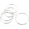 image3Inch 6 Pack Loose Leaf Binder Rings Keychain Key Metal Nickel Plated Steel Binder Book Rings Silver