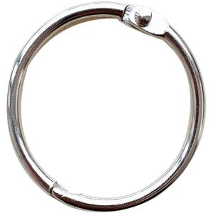 image15 Inch 20 Pack Loose Leaf Binder Book Rings with Metal Nickel Plated for Keyand Index Cards for School Home or Office Silver